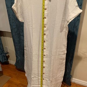 Summer white long dress, brand new with tag